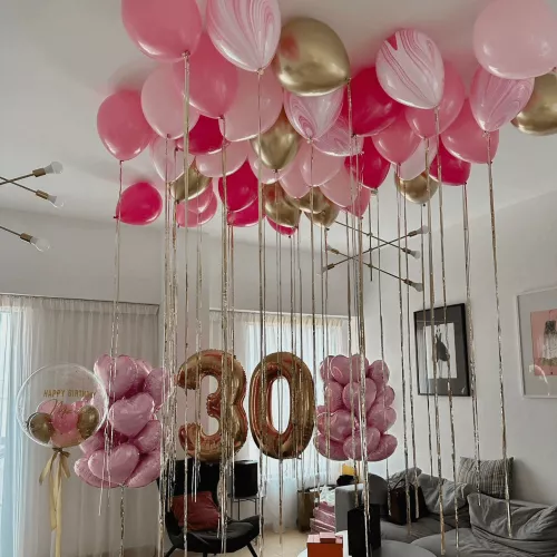 100 ceiling helium balloons standard