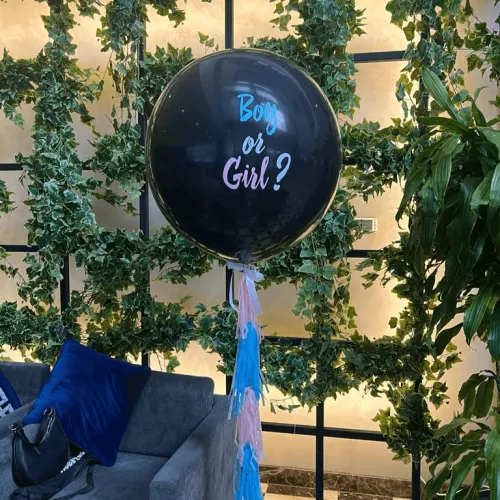 Gold Gender reveal Balloon Composition 