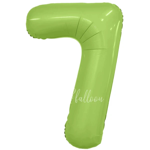 40" Foil numbers 7 Mystic Pistachio