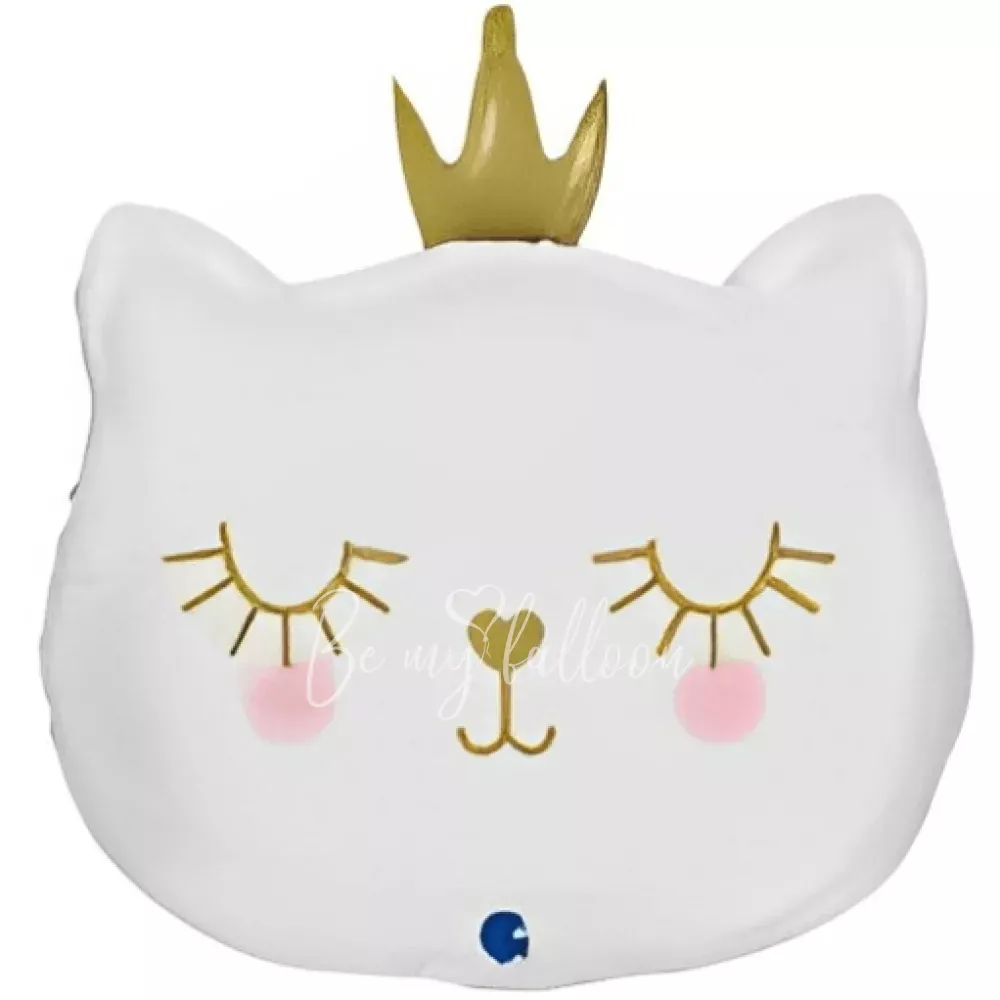 26" Фигурка котенка Принцессы из фольги белого цвета