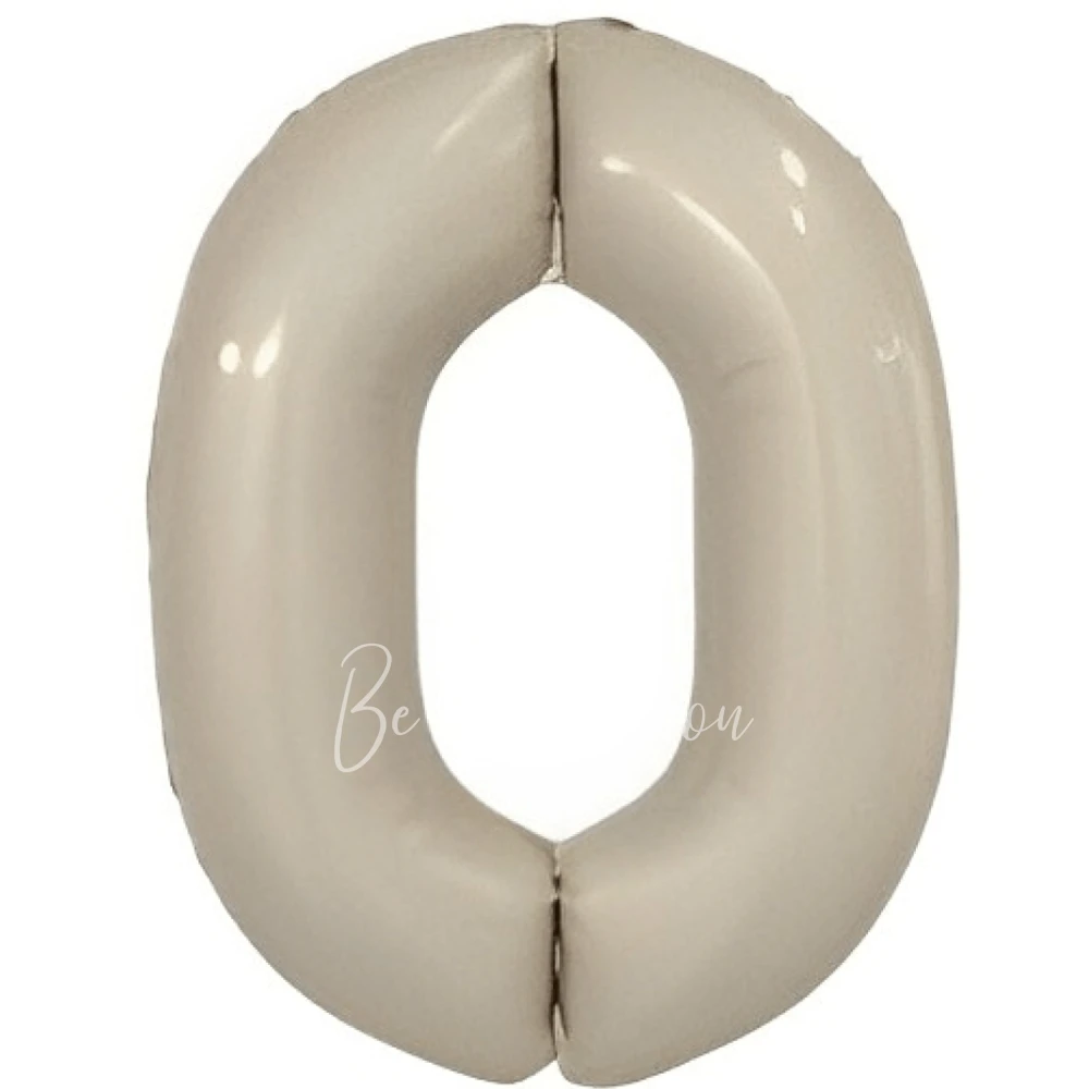 40" Foil numbers 0 Mystic Cream