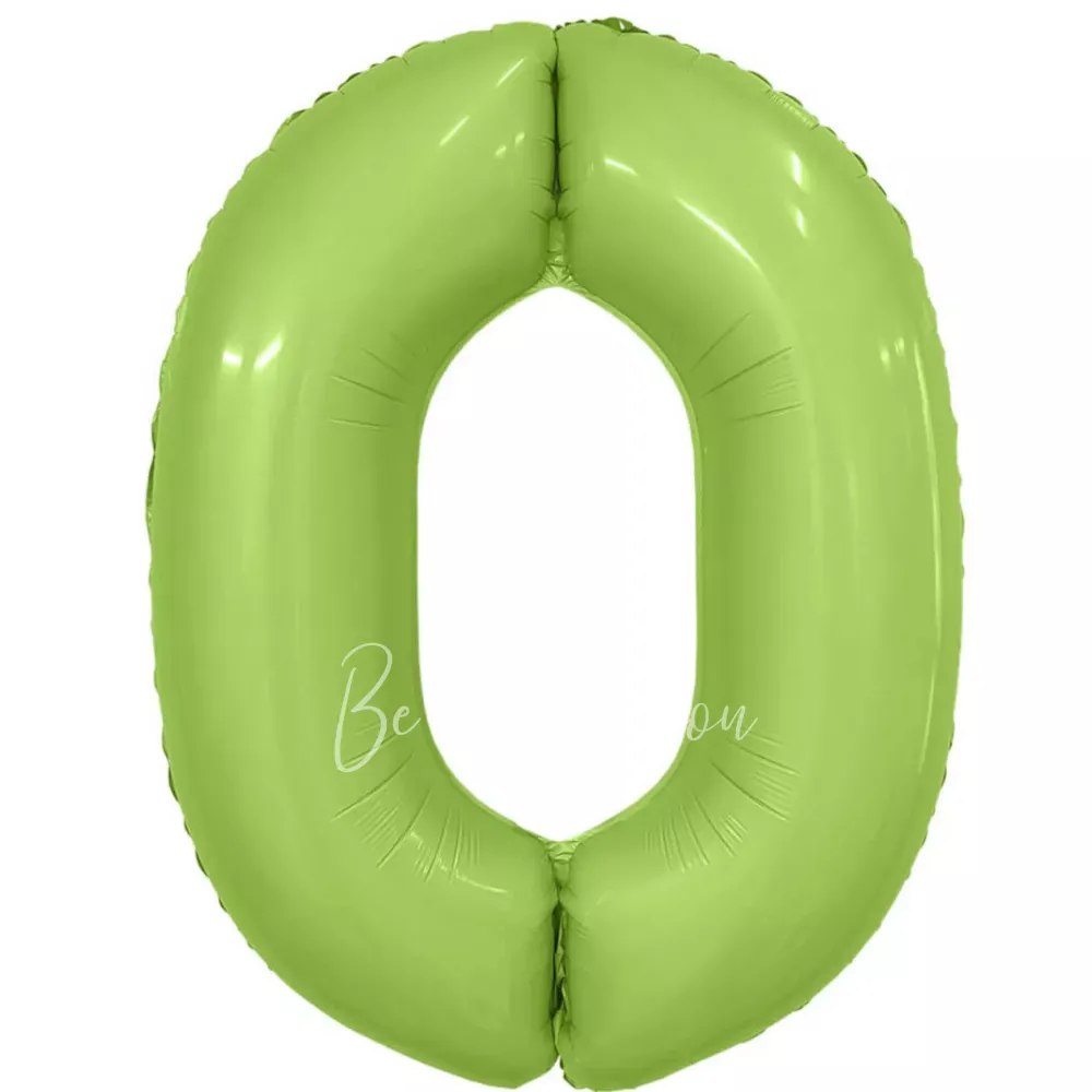 40" Foil numbers 0 Mystic Pistachio 