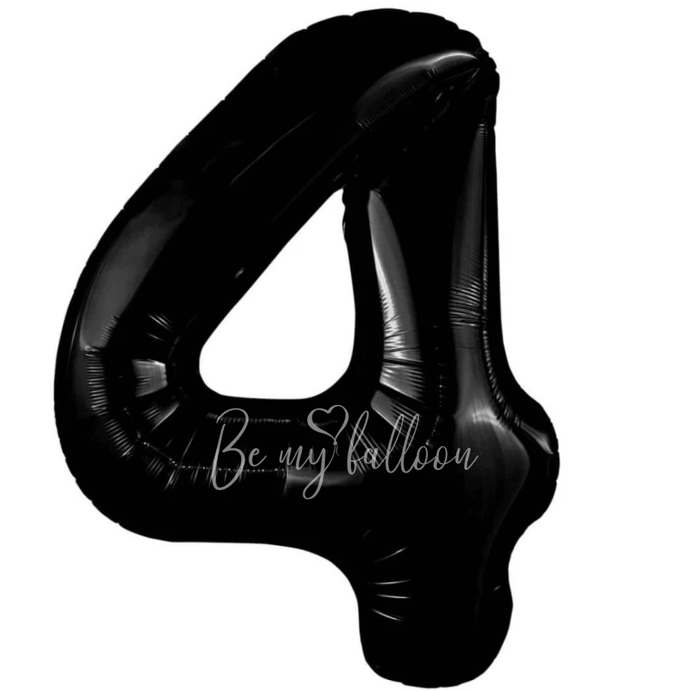 40" Foil numbers 4 Black 