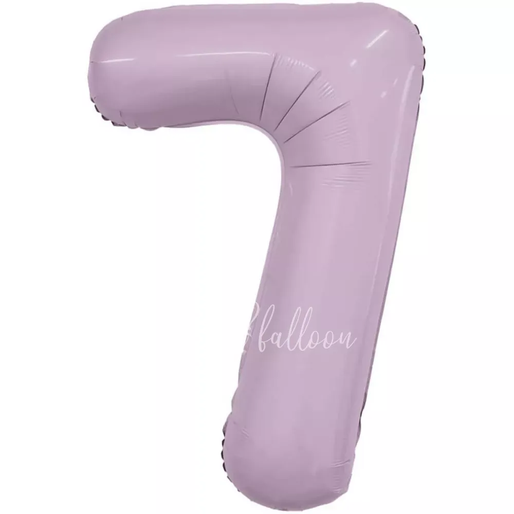 40" Гелевая Цифра "7" из фольги Орхидея