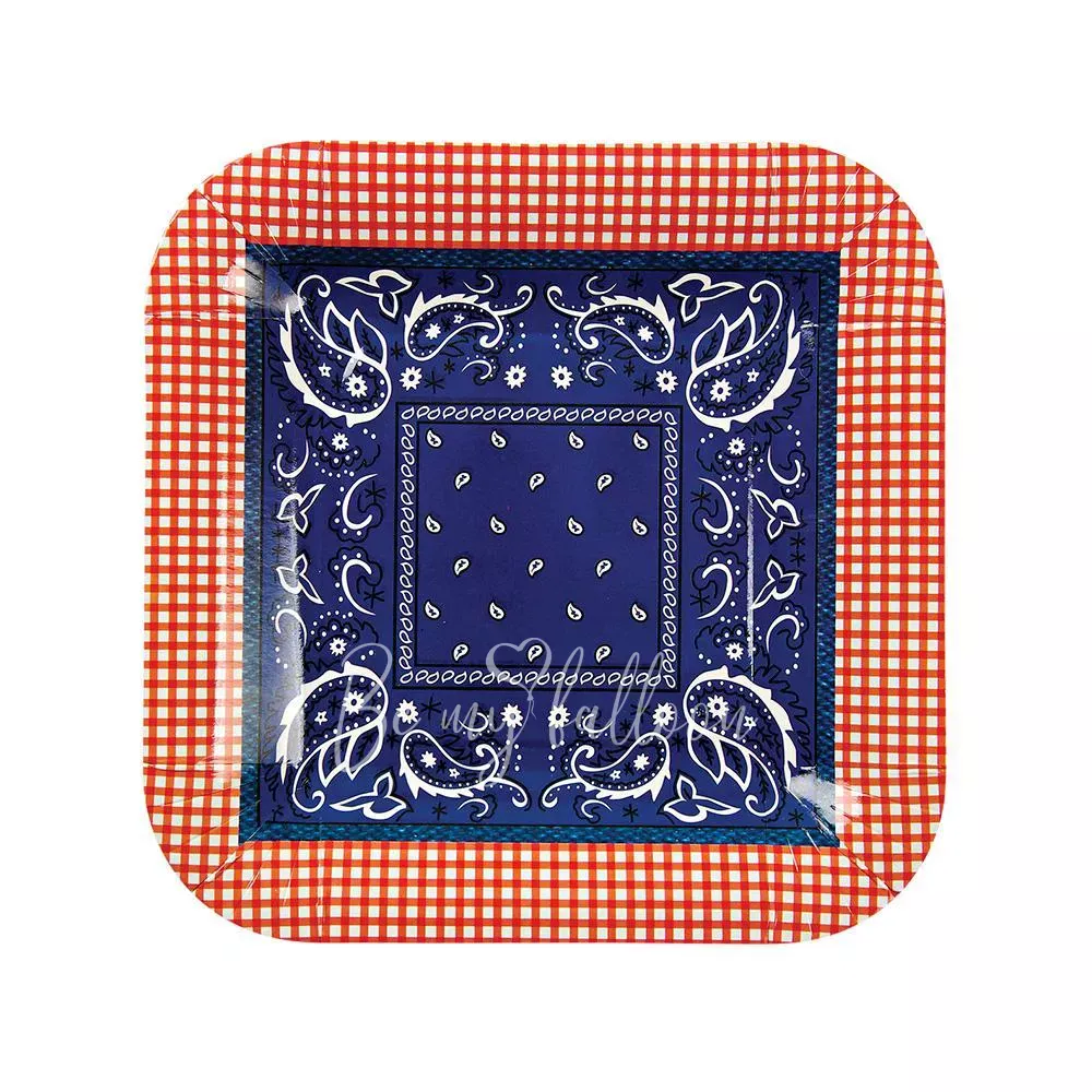 Howdy Cowboy Plates (small)