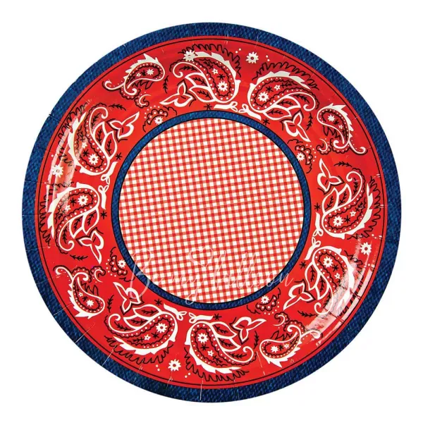 Howdy Cowboy Plates (large)