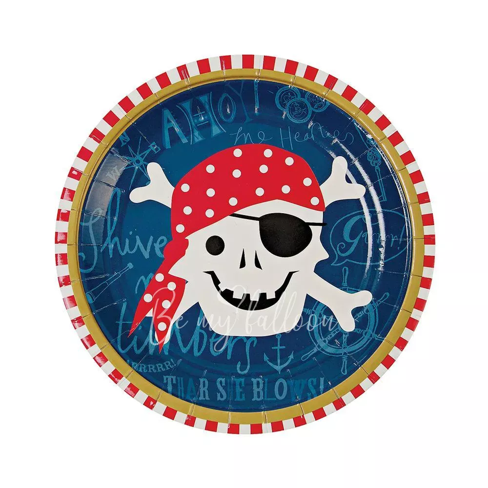 Ahoy There Pirate Plates (small)
