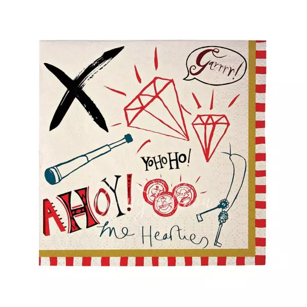 Ahoy There Pirate Napkins (small)