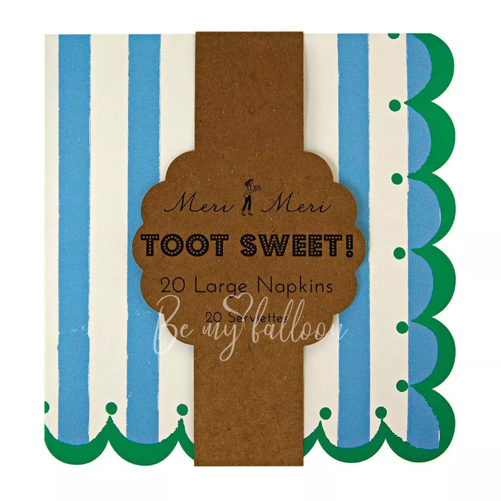 Салфетки для вечеринки Blue & Green (большие)