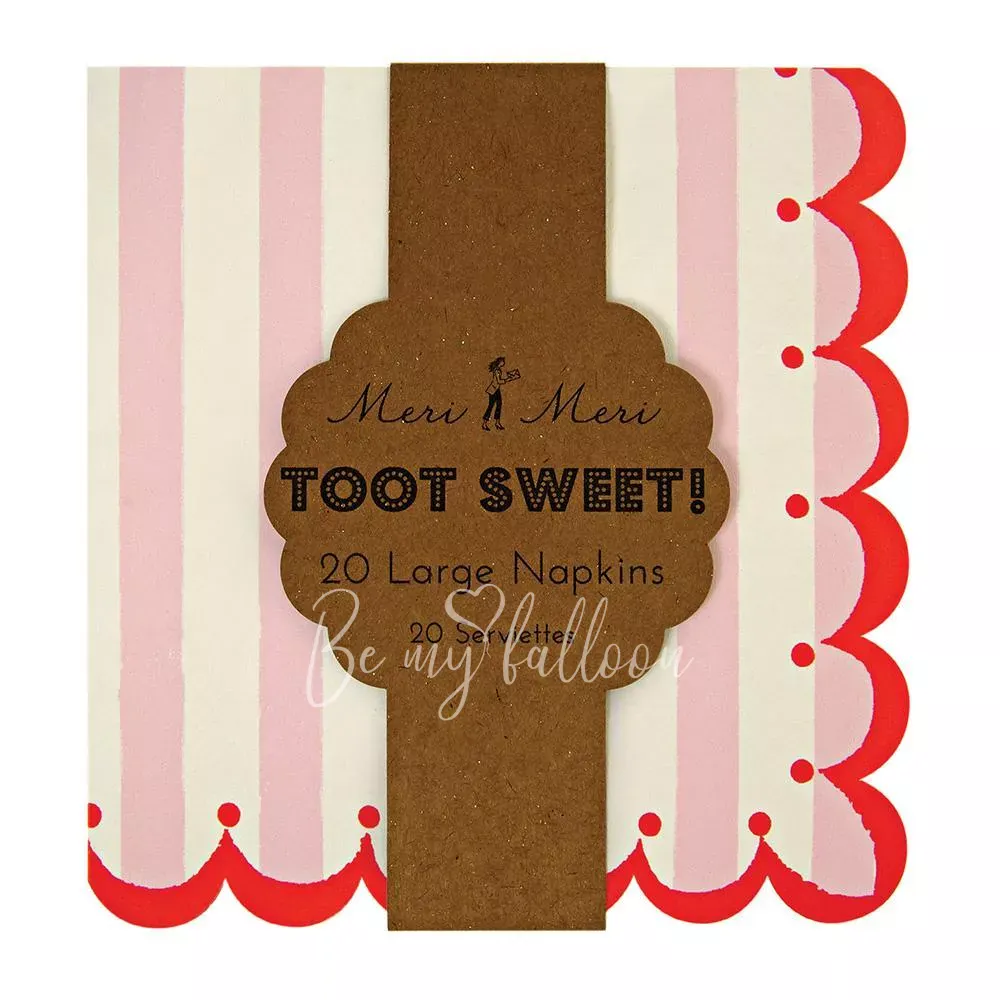 Салфетки для вечеринки Pink & Red (большие)