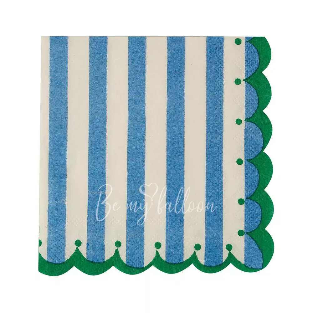 Салфетки для вечеринки Blue & Green (маленькие)