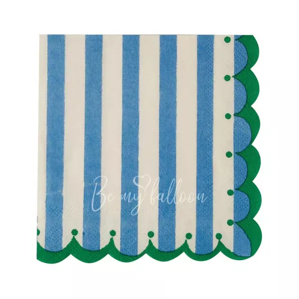Салфетки для вечеринки Blue & Green (маленькие)