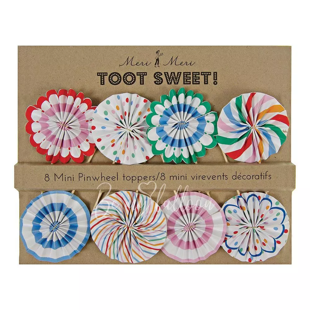 Mini Pinwheel Toppers