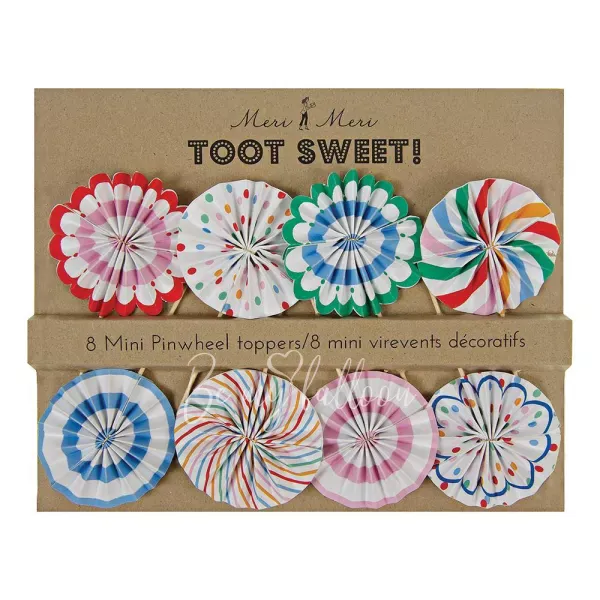 Mini Pinwheel Toppers