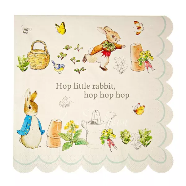 Салфетки для вечеринки Peter the Rabbit (большие)