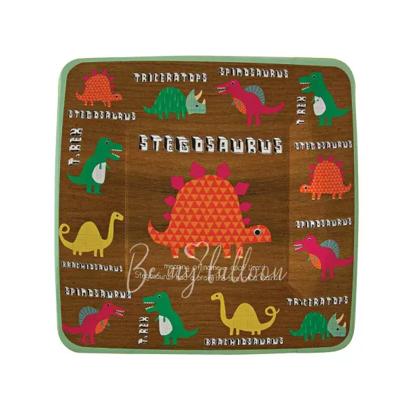Тарелки для вечеринки Dinosaur квадратные (маленькие)