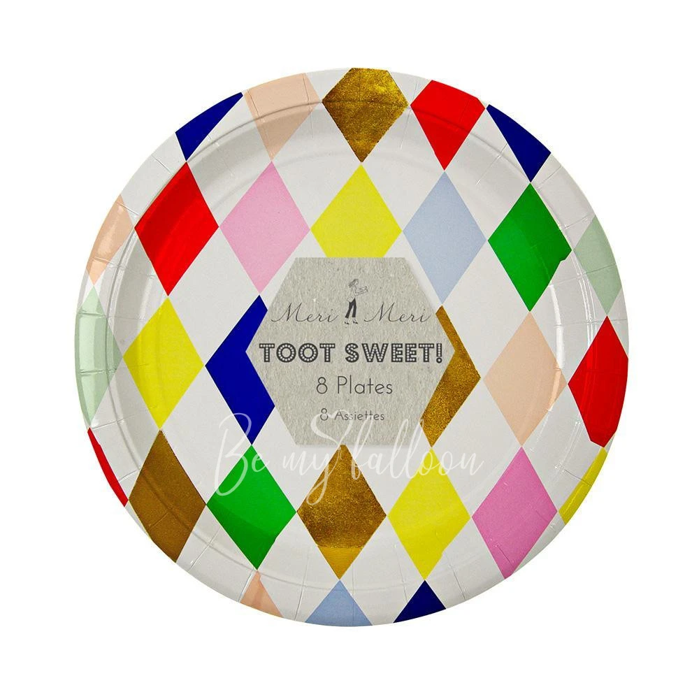 Harlequin Round Plates (large)
