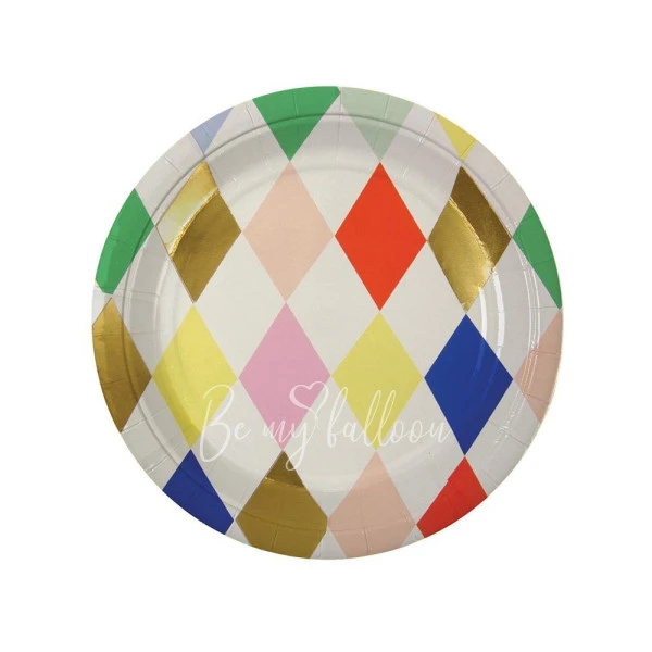 Harlequin Round Plates (small)