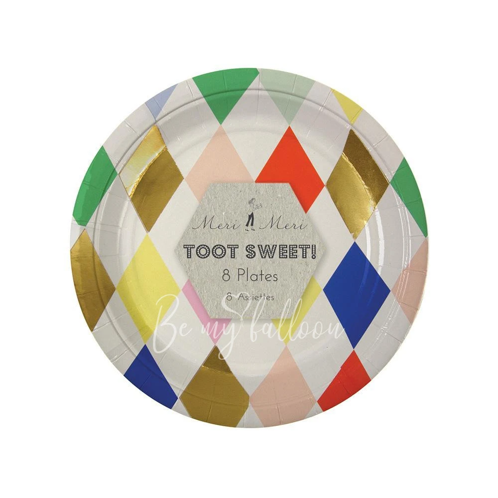 Harlequin Round Plates (small)