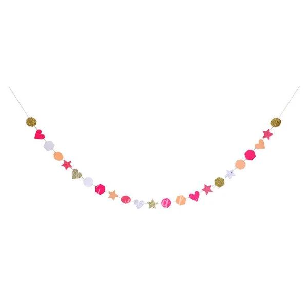 Pink Glitter Garland