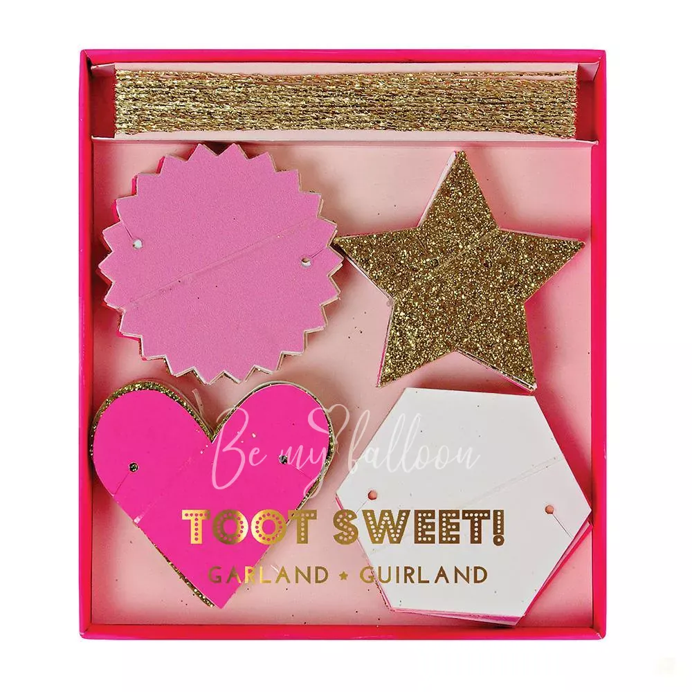 Pink Glitter Garland