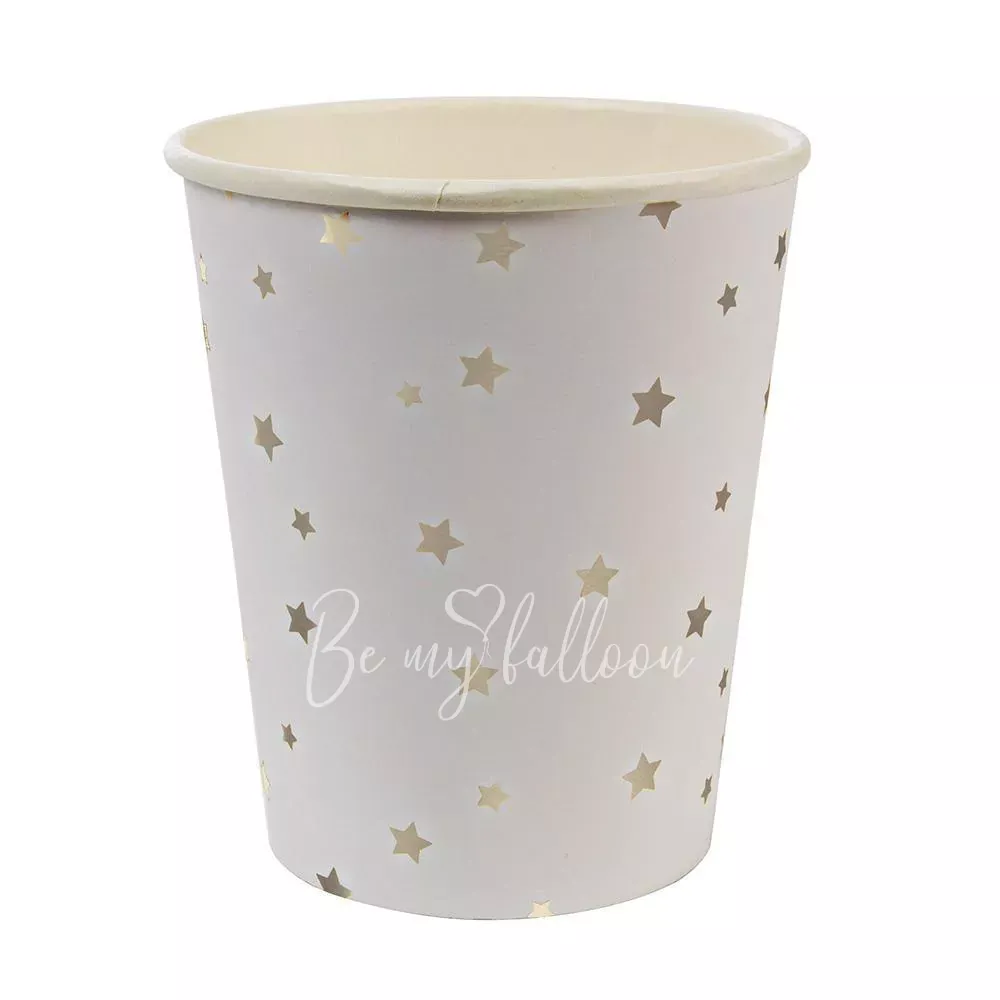 Silver Star Confetti Cups