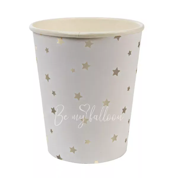 Silver Star Confetti Cups