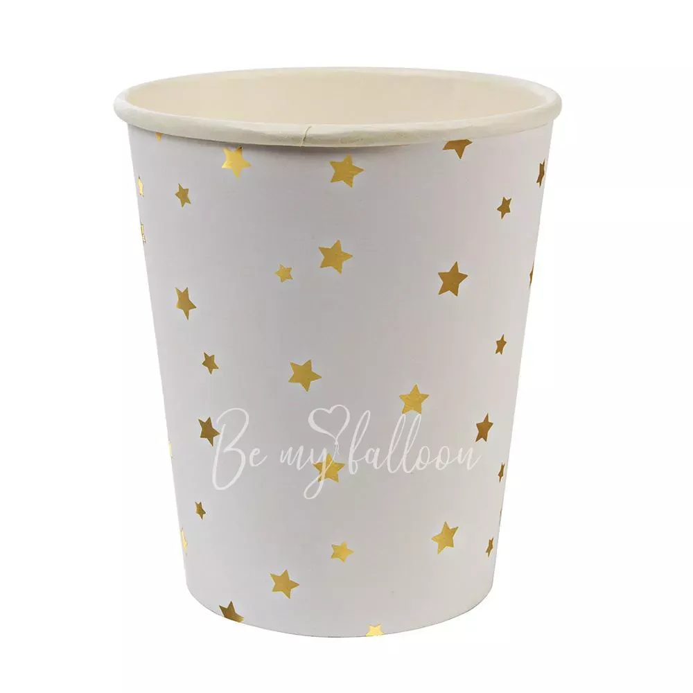 Gold Star Confetti Cups