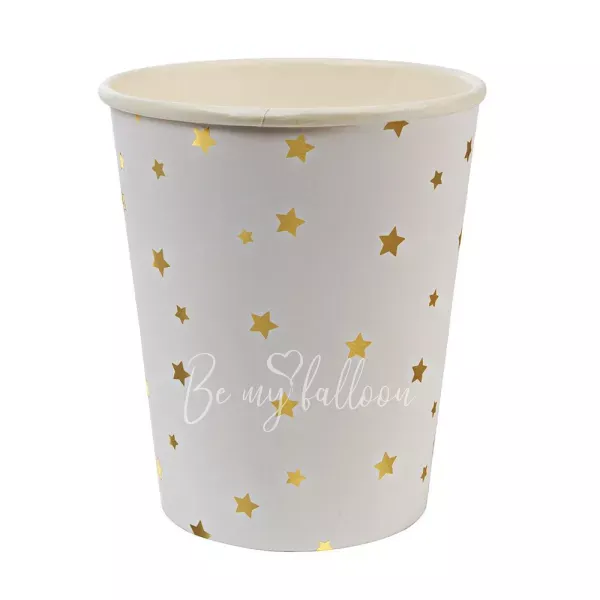 Gold Star Confetti Cups