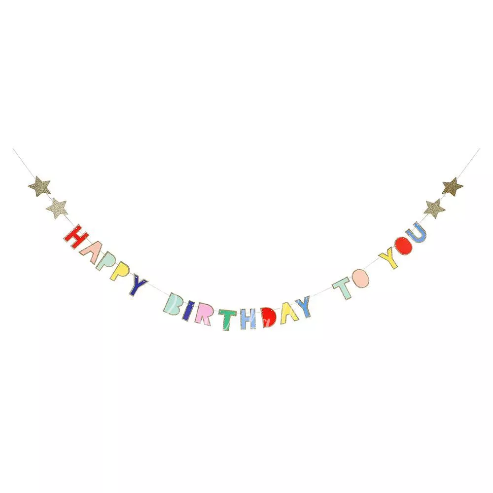 Multicolour Happy Birthday Garland