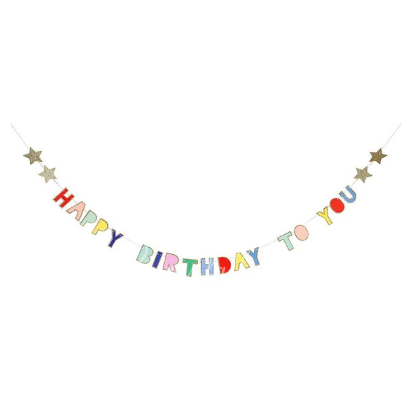 Multicolour Happy Birthday Garland