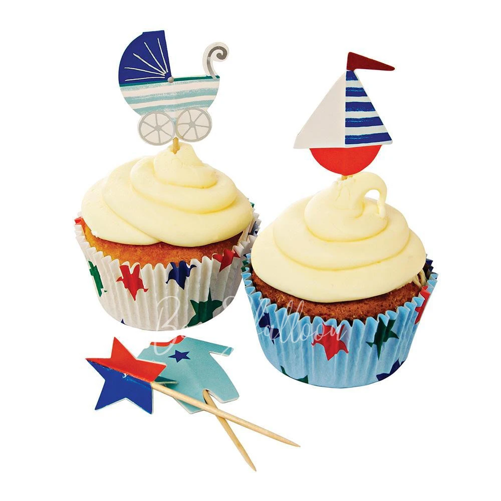 Baby Shop Blue Cupcake Kit