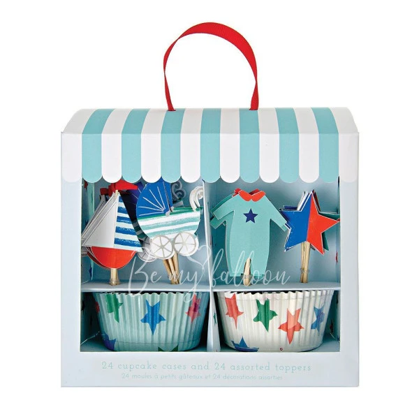 Baby Shop Blue Cupcake Kit