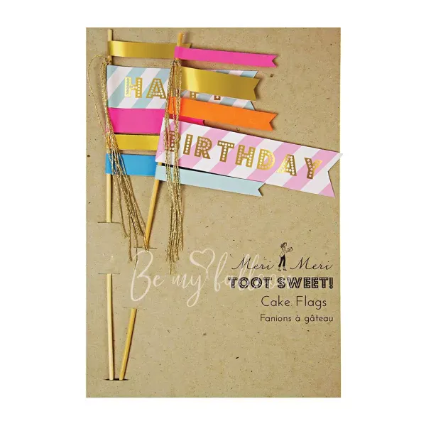 Набор украшений для тортов Флаги День Рождения