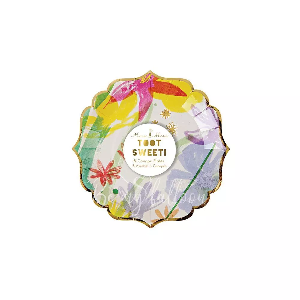 Тарелки Painted Flowers для канапе