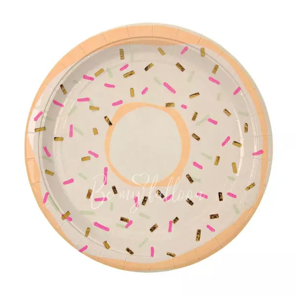 Foiled Doughnut Plates (large)
