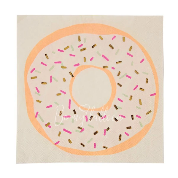 Foiled Doughnut Napkins (large)