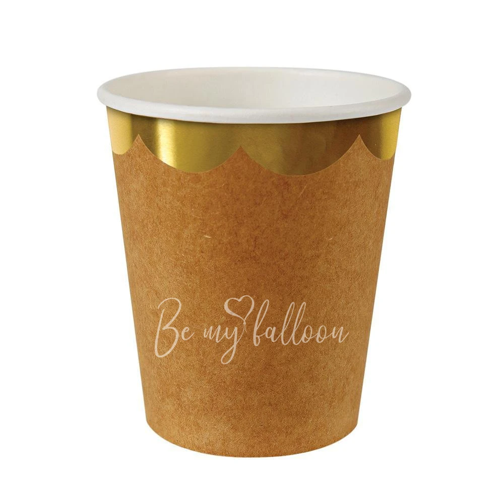 Kraft Scallop Edge Cups