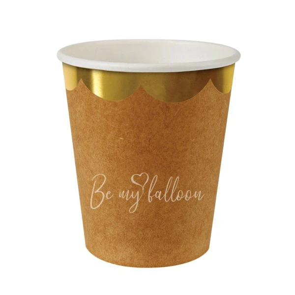 Kraft Scallop Edge Cups