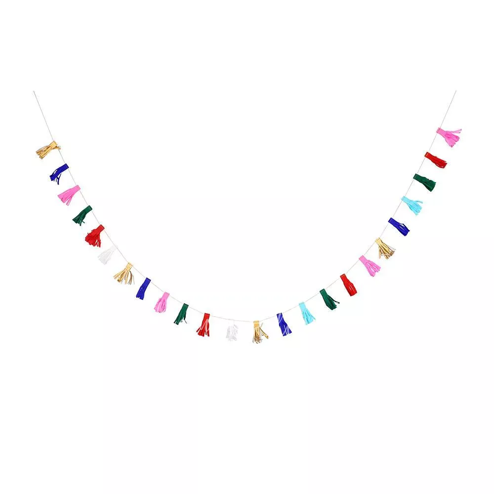 Multicolour Tassel Mini Garland