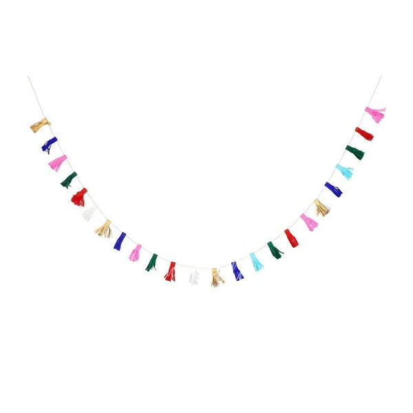 Multicolour Tassel Mini Garland
