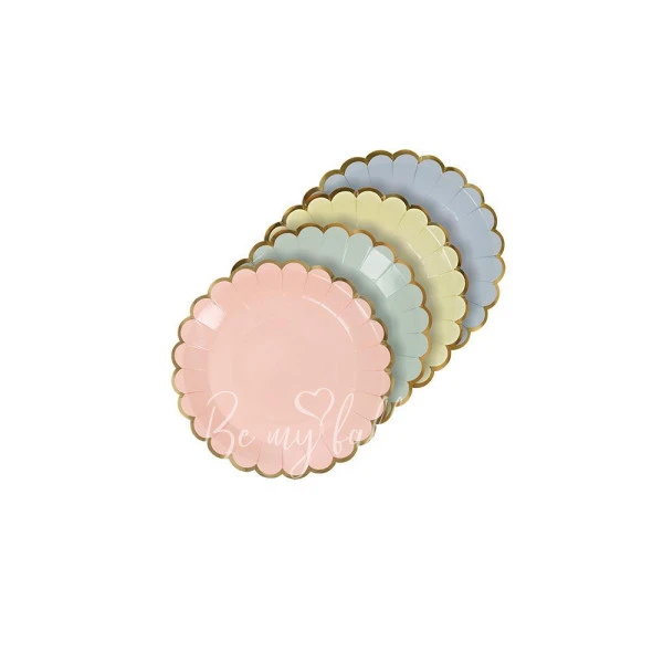 Pastel Canape Plates