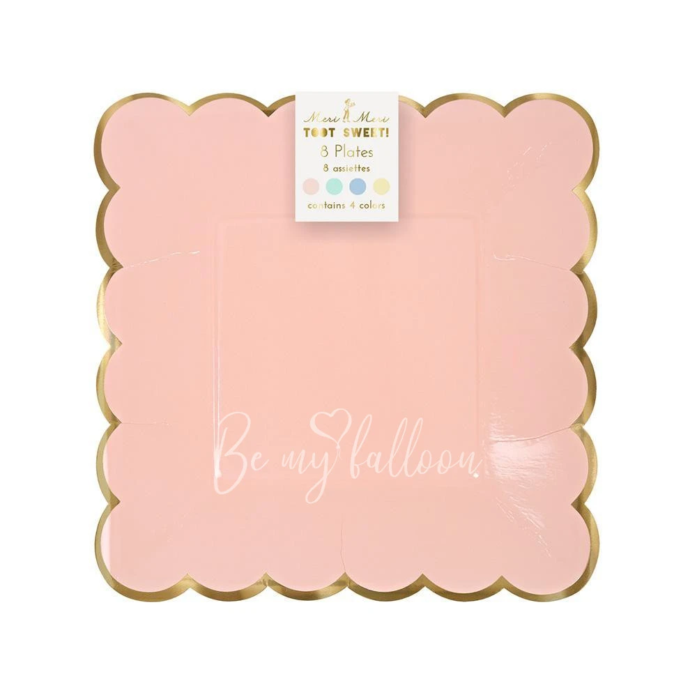 Assorted Pastel Plates (small)