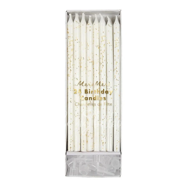 Gold Glitter Candles