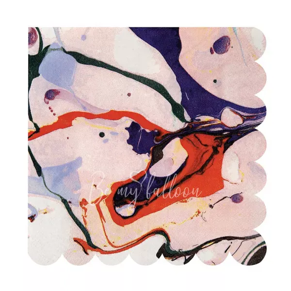 Салфетки для вечеринки Marble (большие)