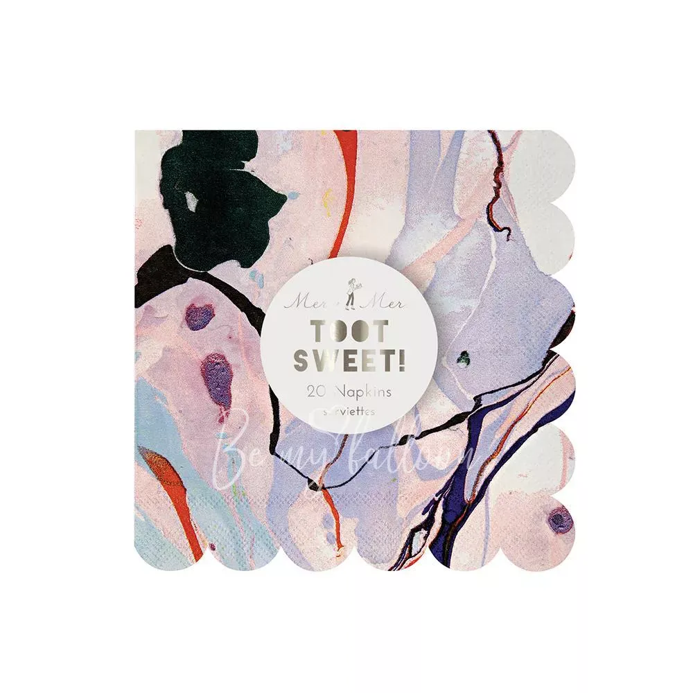 Салфетки для вечеринки Marble (маленькие)