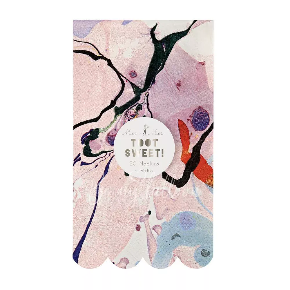 Салфетки для вечеринки Marble 