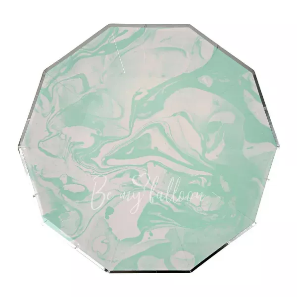 Mint Marble Plates (large)