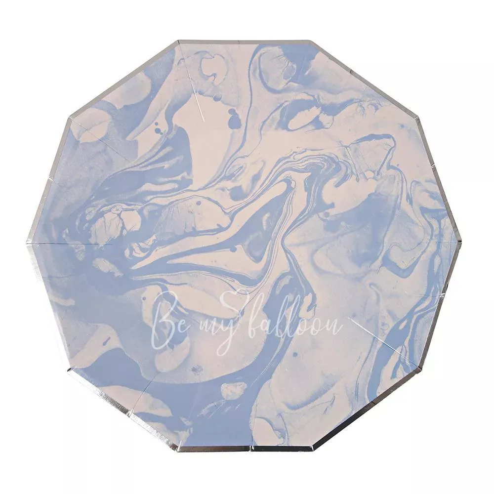 Тарелки для вечеринки Blue Marble (большие)