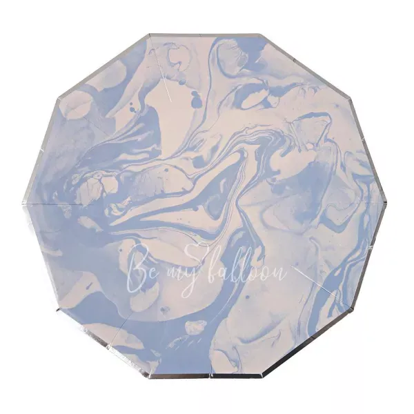 Тарелки для вечеринки Blue Marble (большие)